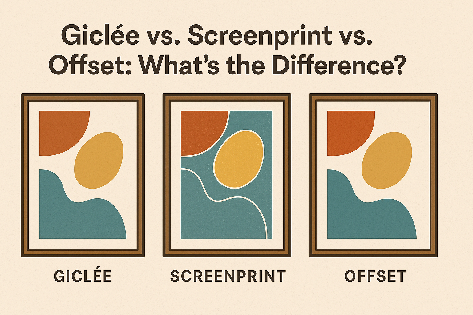 Giclée vs. Screenprint vs. Offset: What’s the Difference?