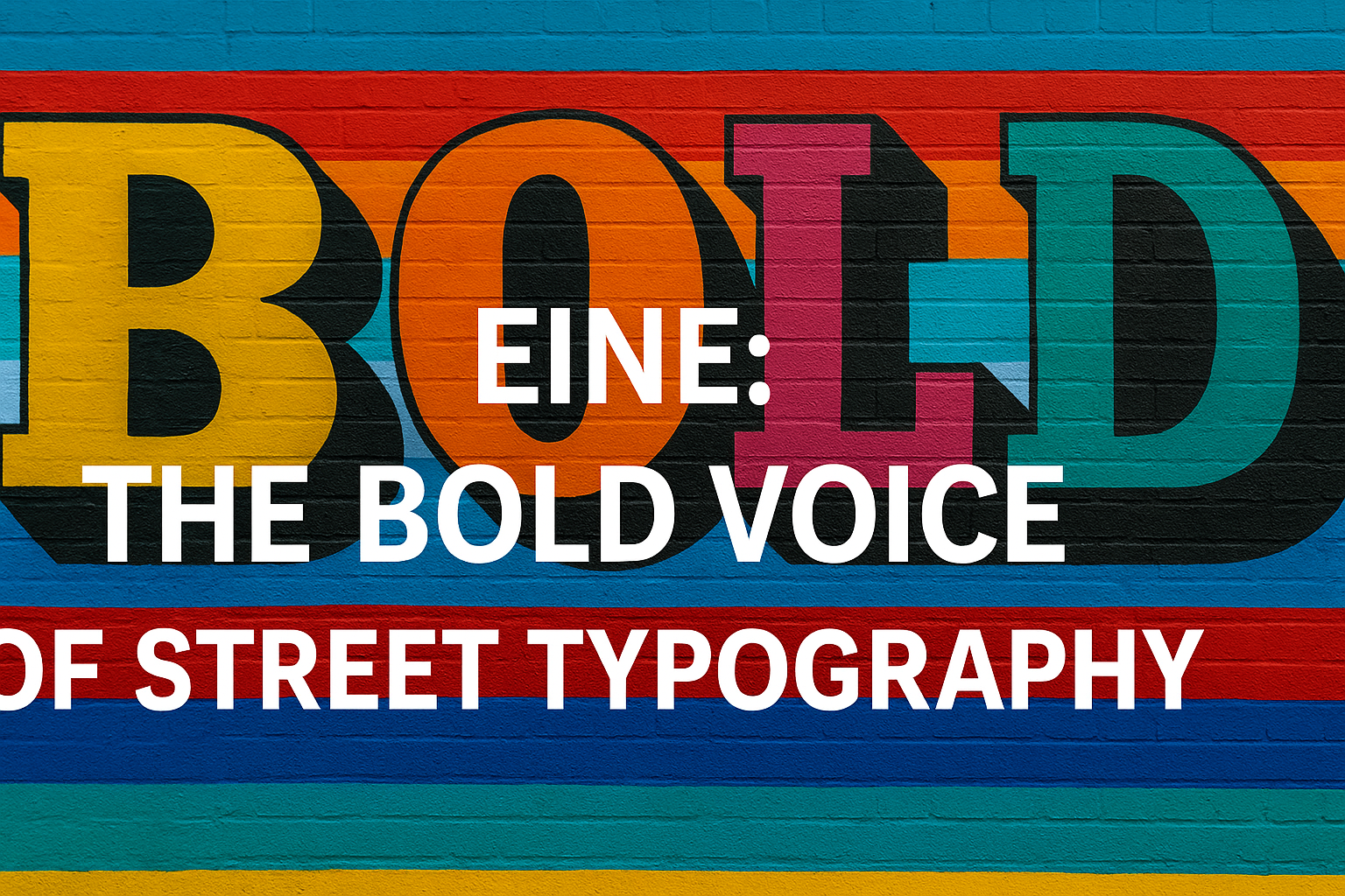 EINE: The Bold Voice of Street Typography